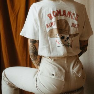 P&Co romance ain’t dead women’s graphic T NWT size 12